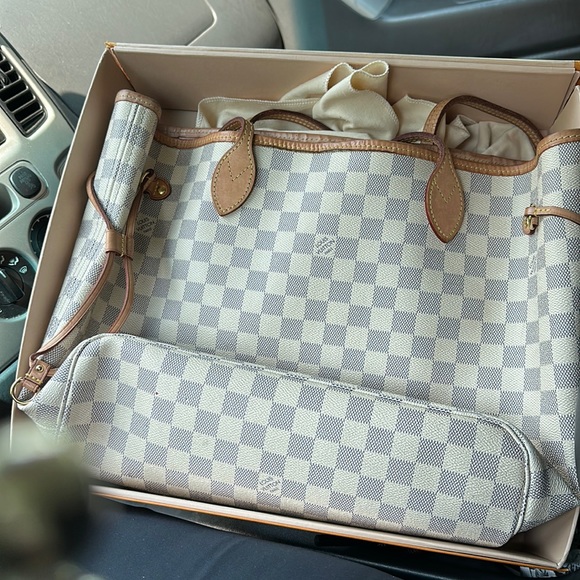 Louis Vuitton Never-full monogram bag, box, duster bag,and wallet. - Picture 1 of 3